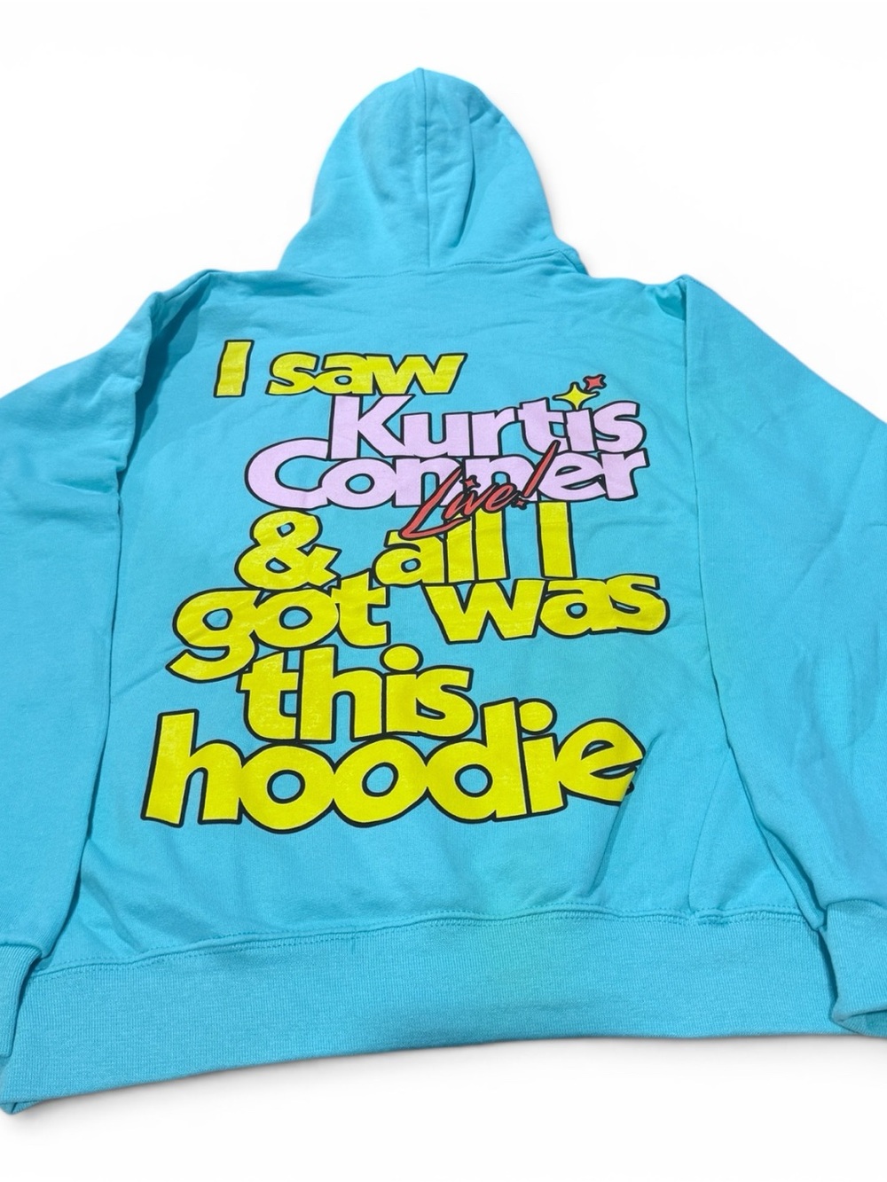 Kurtis Conner Live! Aqua Hoodie size medium, NWOT